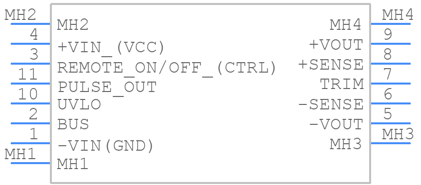 TEP 200-7218UIR - Traco Power - PCB symbol