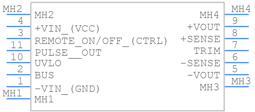 TEP 200-72153UIR - Traco Power - PCB symbol