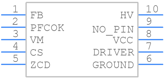 NCP1618FDR2G - onsemi - PCB symbol