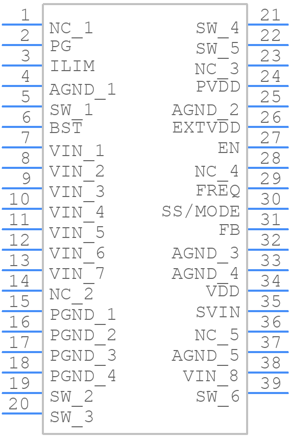 MIC24066T-E/QNA - Microchip - PCB symbol