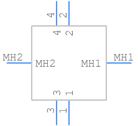 0438600006 - Molex - PCB symbol