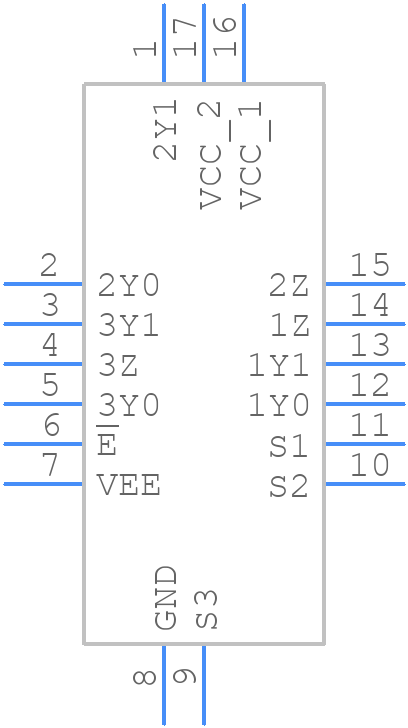 74HC4053BZ - Nexperia - PCB symbol