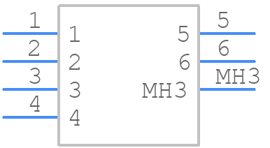 30700-4061 - Molex - PCB symbol