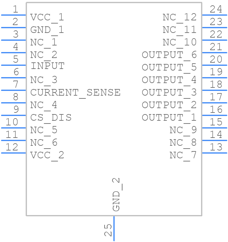 VN5012AK-E - STMicroelectronics - PCB symbol