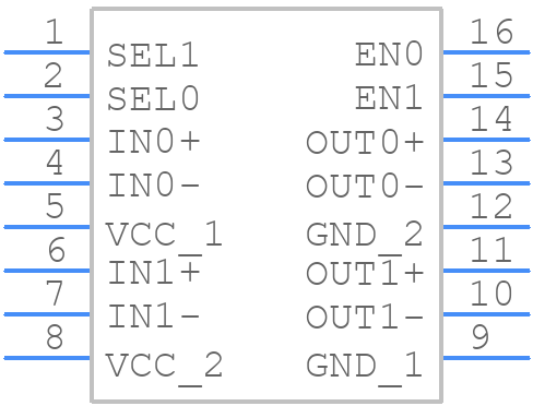 SN65LVCP23DR - Texas Instruments - PCB symbol