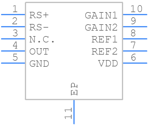 MAX49925ATB/VY+ - Analog Devices - PCB symbol