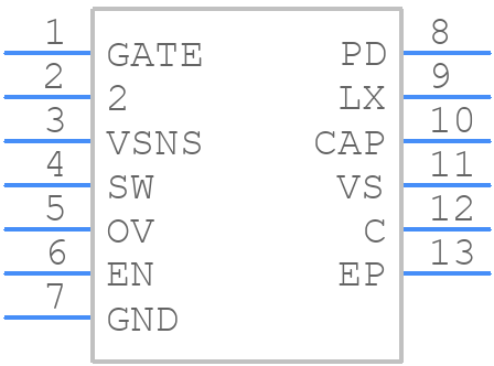 LM74721-Q1 - Texas Instruments - PCB symbol