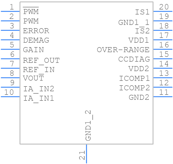 DRV401AIDWPRG4 - Texas Instruments - PCB symbol