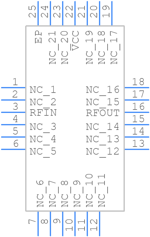 XX1002-QH-0G0T - MACOM - PCB symbol