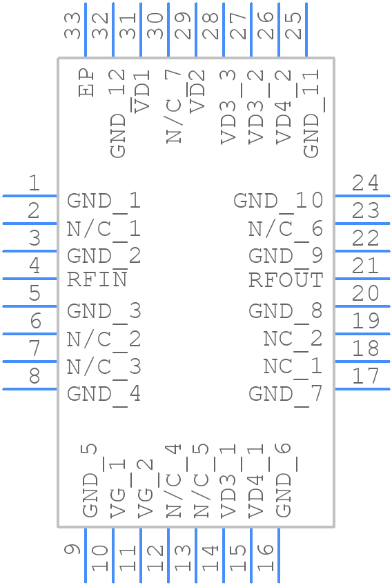 MAAP-011233-TR0500 - MACOM - PCB symbol