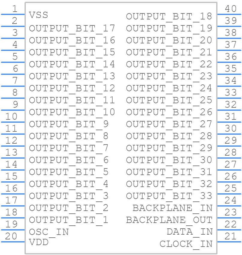 MM5453N - Texas Instruments - PCB symbol