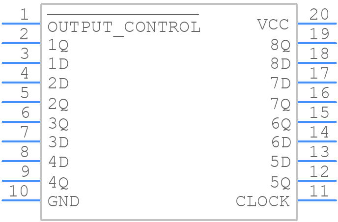DM74ALS374N - onsemi - PCB symbol