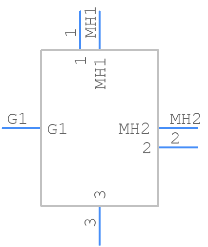 IO-XLR3-F-BH - IO Audio Technologies - PCB symbol