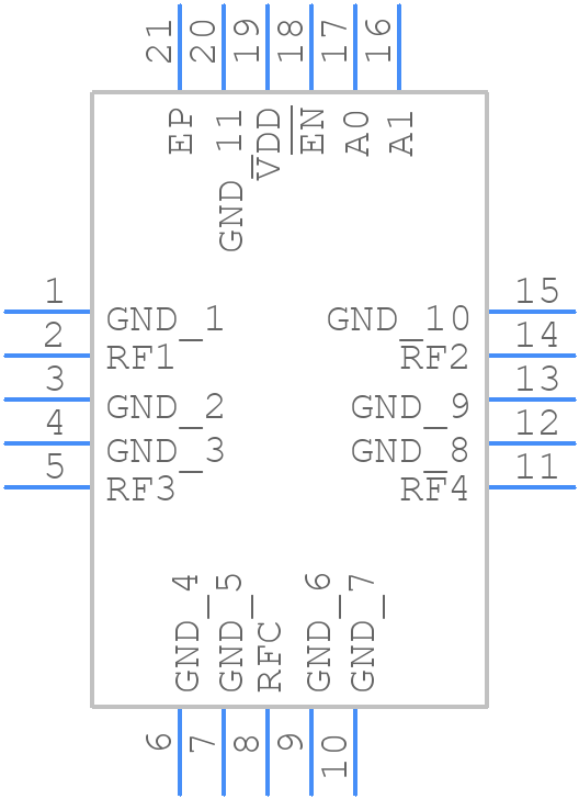 ADG904SCPZ-EP - Analog Devices - PCB symbol