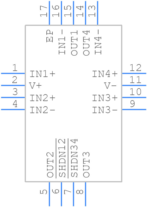 OPA4310SIRTER - Texas Instruments - PCB symbol