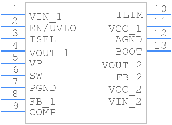 TPS61376RYHR - Texas Instruments - PCB symbol