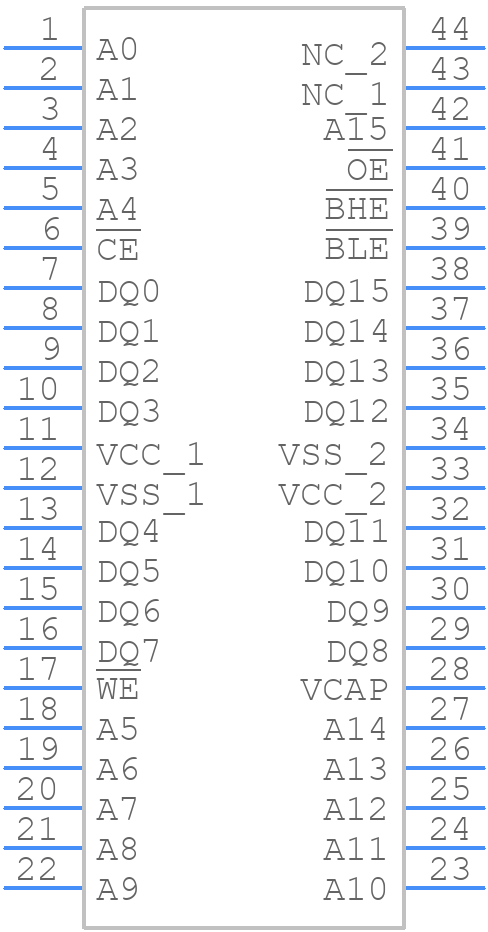 CY14B101NA-ZS25XIT - Infineon - PCB symbol