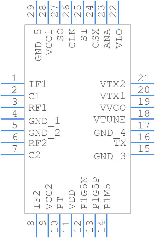 CHC2442-QPG - UMS - PCB symbol