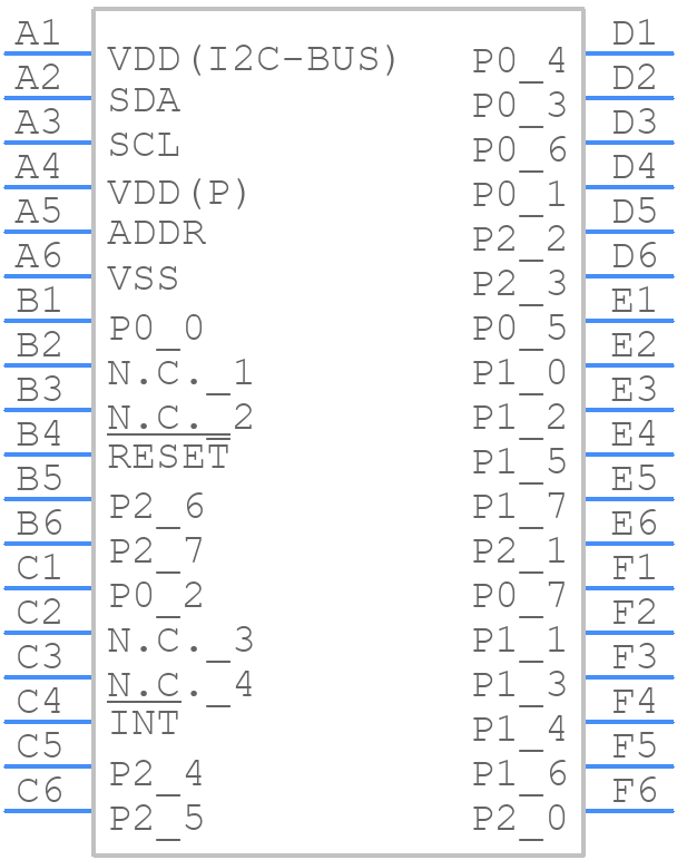 PCAL6524EVJ - NXP - PCB symbol