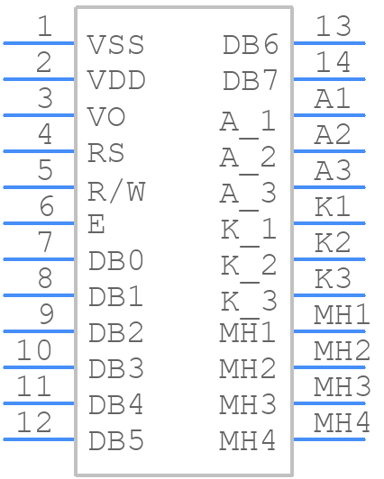 NMTC-S0802XRGHS-01 - Microtips Technology - PCB symbol