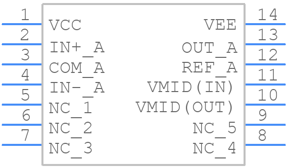 INA1651IPW - Texas Instruments - PCB symbol