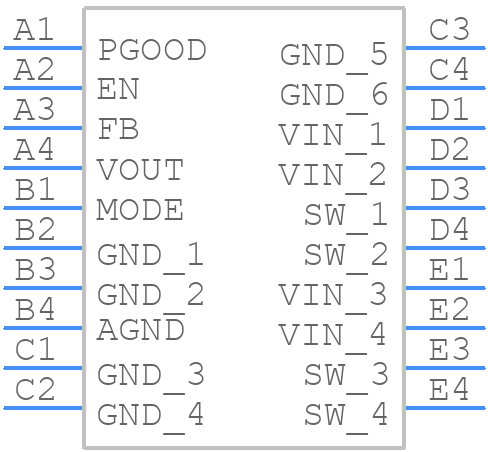 FAN53541UCX - onsemi - PCB symbol