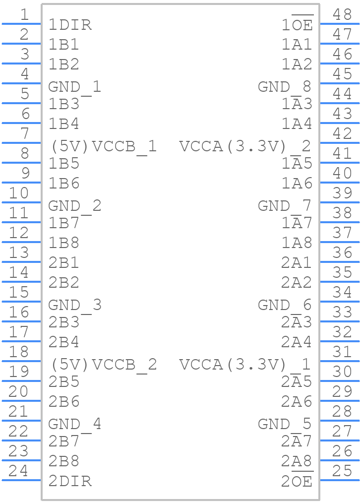 74ALVC164245PVG8 - Renesas Electronics - PCB symbol