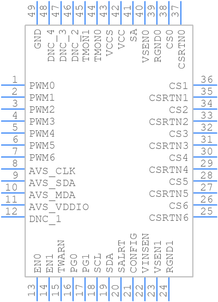 ISL68137IRAZ-T7A - Renesas Electronics - PCB symbol