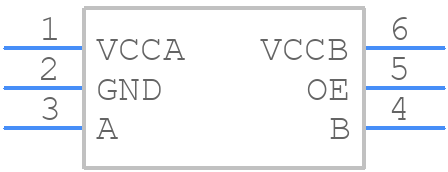 TXS0101DBVTG4 - Texas Instruments - PCB symbol