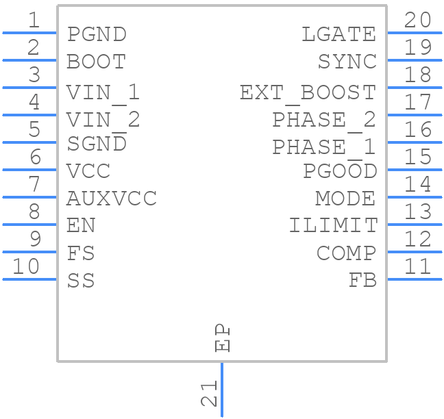ISL78200AVEZ-T - Renesas Electronics - PCB symbol