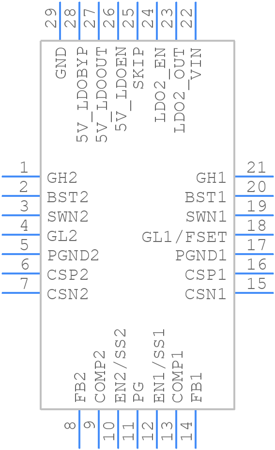 NCP81148MNTWG - onsemi - PCB symbol
