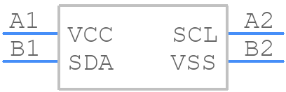 CAT24S128C4UTR - onsemi - PCB symbol