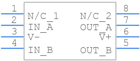 ICL7667CPA - Renesas Electronics - PCB symbol