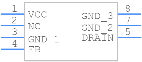 NCP1010AP100G - onsemi - PCB symbol
