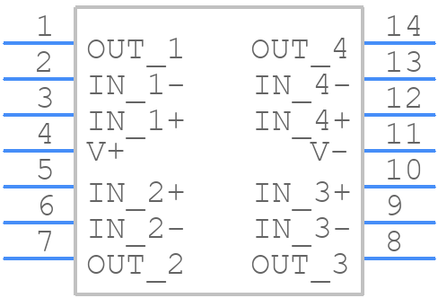 LME49740MA - Texas Instruments - PCB symbol