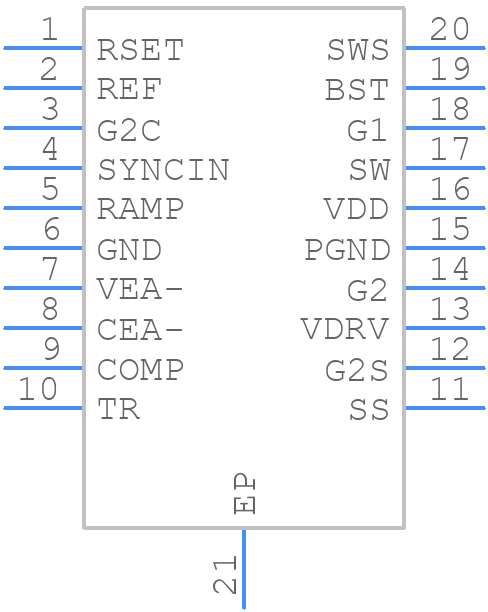 UCC2541PWP - Texas Instruments - PCB symbol