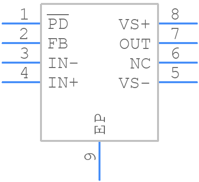 OPA817DTKR - Texas Instruments - PCB symbol