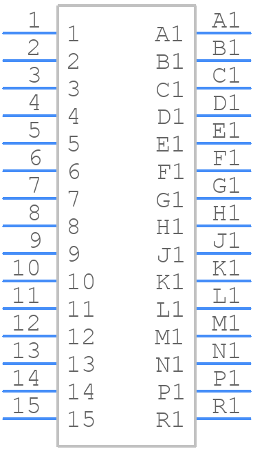 FMM15DRAN - Sullins - PCB symbol