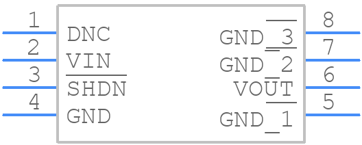 LTC6652AHMS8-1.25#TRPBF - Analog Devices - PCB symbol