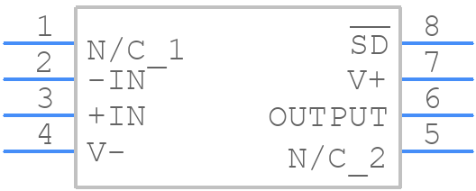 LMH6703MAX/NOPB - Texas Instruments - PCB symbol