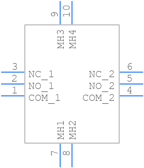 8221SD3V3GE - C & K COMPONENTS - PCB symbol