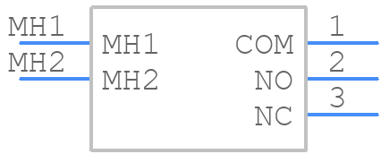 8121SD9A4GE - C & K COMPONENTS - PCB symbol