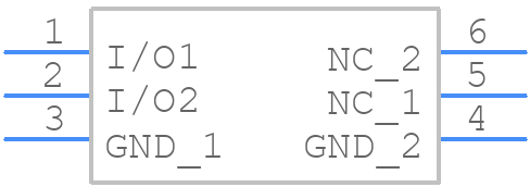 SP3423-02UTG - LITTELFUSE - PCB symbol
