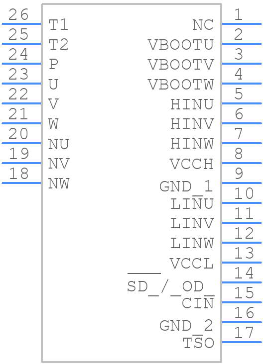 STIB1060DM2T-L - STMicroelectronics - PCB symbol