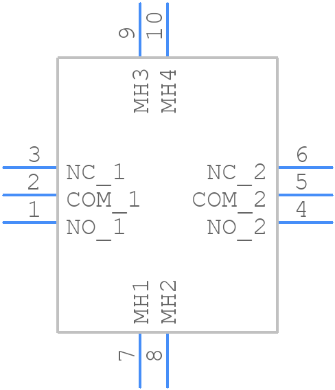 7203P3D9V3QE - LITTELFUSE - PCB symbol