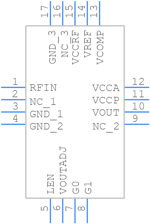 LTC5564IUD#PBF - Analog Devices - PCB symbol