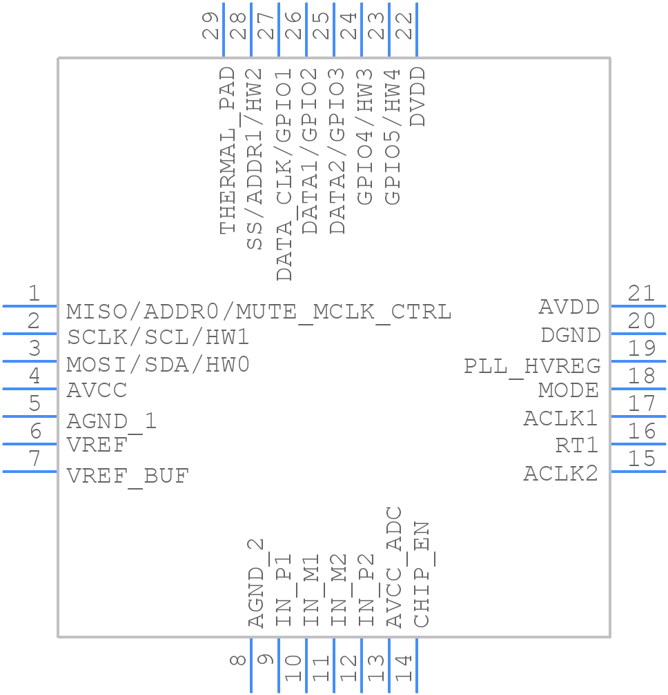 ES9821Q - ESS Technology - PCB symbol
