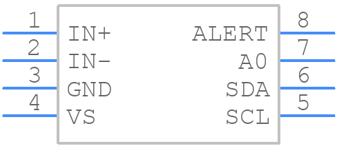INA236AIDDFR - Texas Instruments - PCB symbol