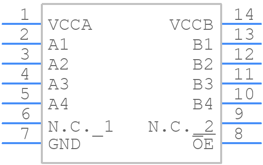 TC7QPB9307FT - Toshiba - PCB symbol