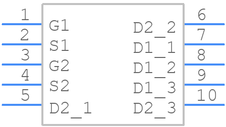 CSD87503Q3E - Texas Instruments - PCB symbol